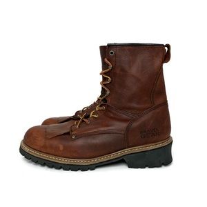 ❌SOLD❌ Gravel Gear 8” Leather Logger Boots